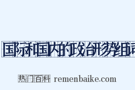 国际和国内的政治形势组词是什么意思的图片